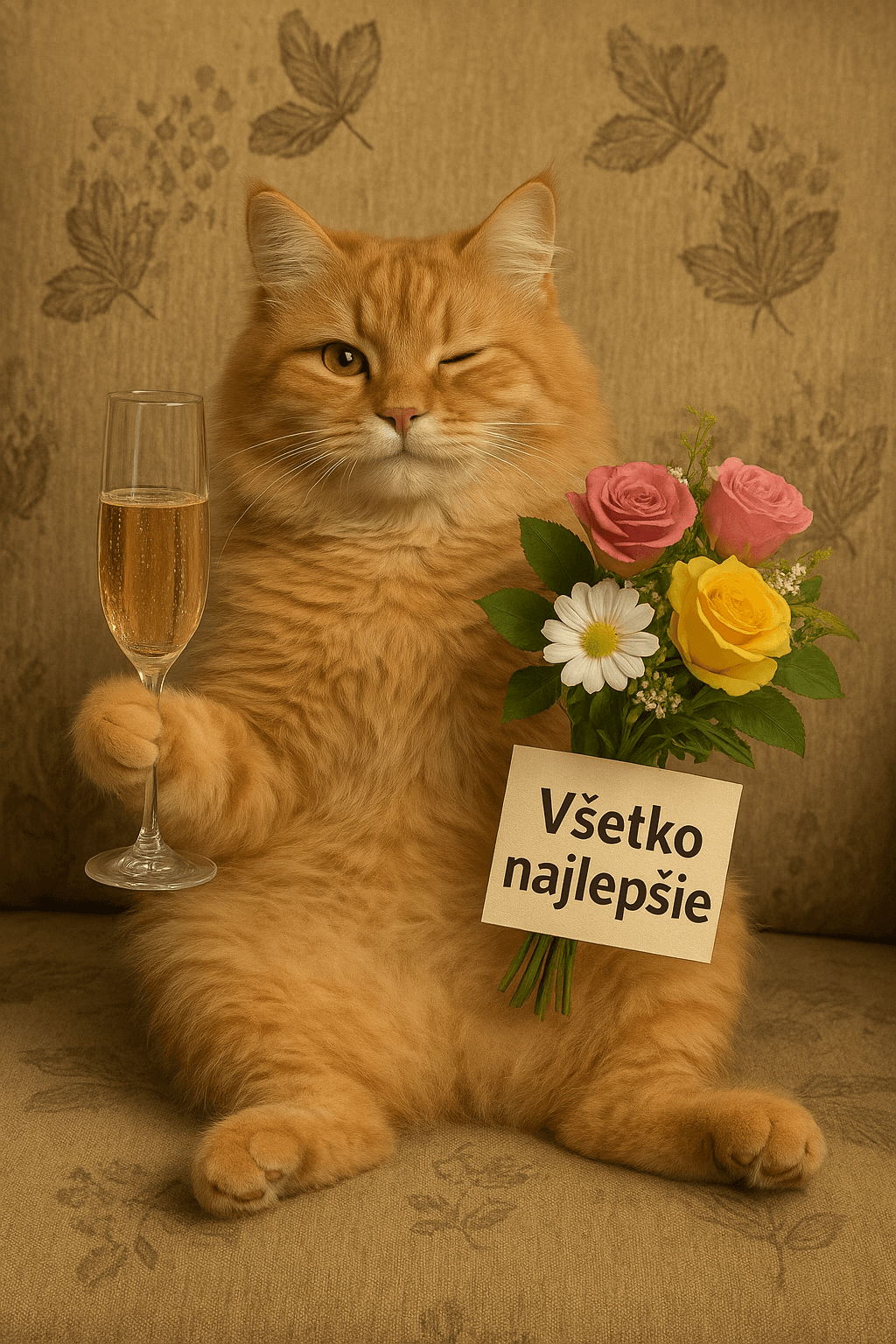 Narodeninový košík plný ovocia, zeleniny a mäsových lahôdok